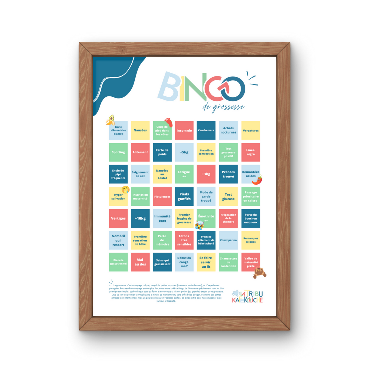 Affiche Bingo de Grossesse : Spécial Symptômes Bizarres !